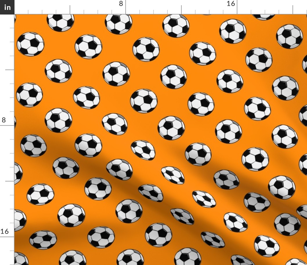 soccer balls - orange