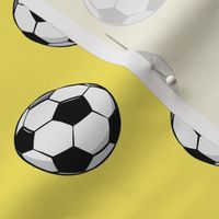 soccer balls - yellow