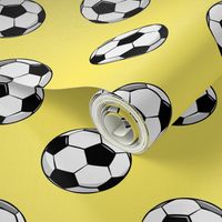 soccer balls - yellow