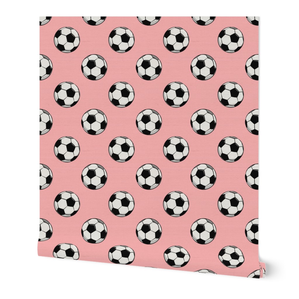 soccer balls - pink