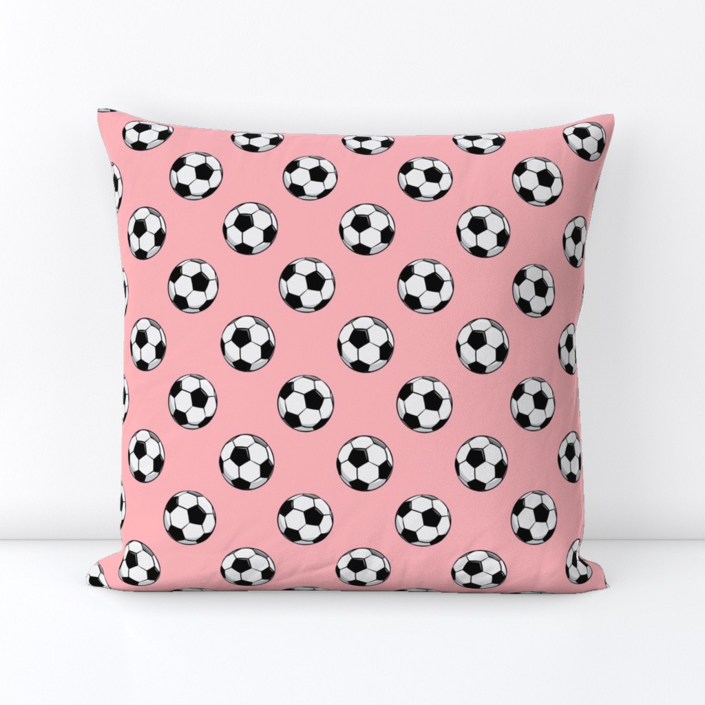 soccer balls - pink