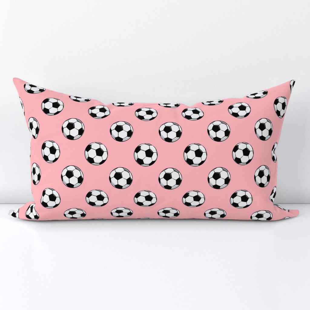 soccer balls - pink
