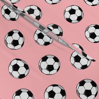 soccer balls - pink