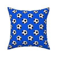 soccer balls - bright blue