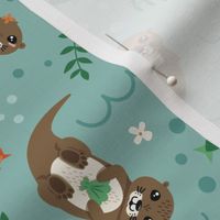Playful Otters
