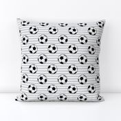 soccer balls - grey stripes