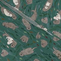 Sea otters - Camouflage - medium scale