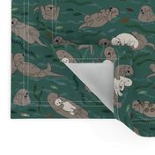 Sea otters - Camouflage - medium scale