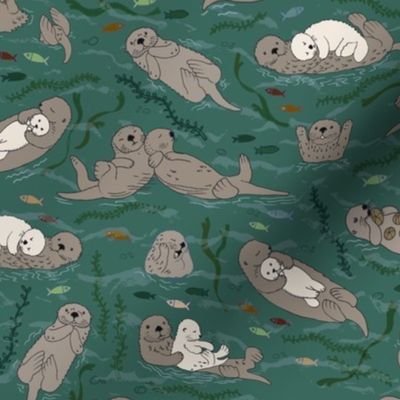 Sea otters - Camouflage - medium scale