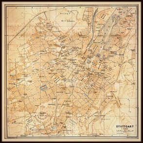 Stuttgart map, Germany FQ