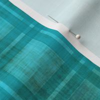 Grunge Plaid_ turquoise