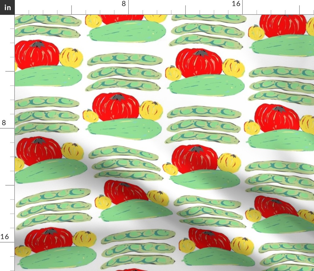 Tomatoes, Beans & Zucchini