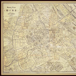 Vienna map,  Austria small