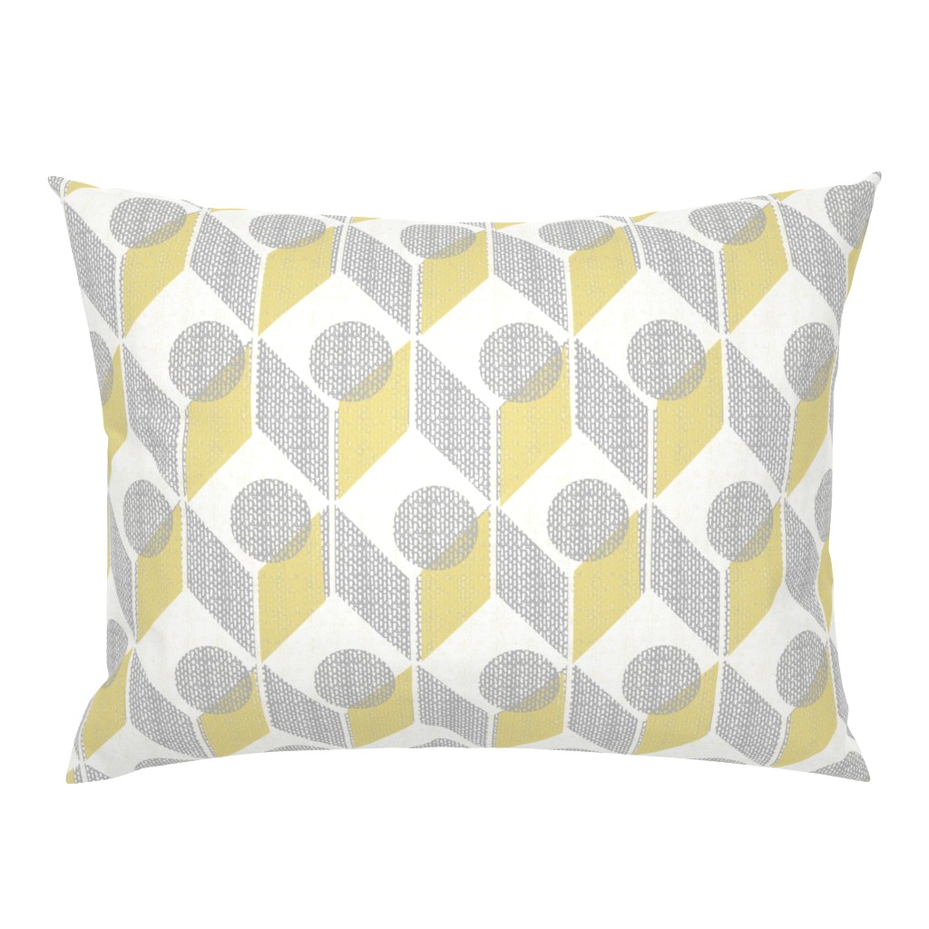dots on tables-vintage pale yellow