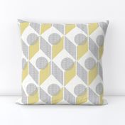 dots on tables-vintage pale yellow