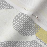 dots on tables-vintage pale yellow