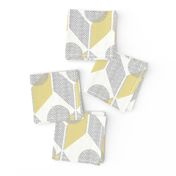 dots on tables-vintage pale yellow