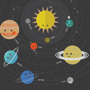 Solar System Play Mat -1 Yard