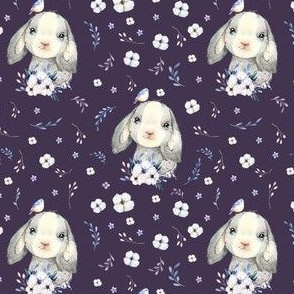 4" Lilac Bunny - Violet