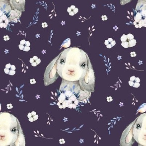 8" Lilac Bunny - Violet