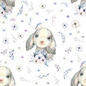 8" Lilac Bunny