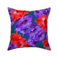 Ultraviolet & Red Gladiolus Pattern