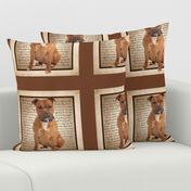 Staffie Quilt/Pillow Panel