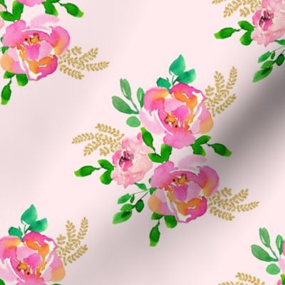 8" Lila the Mouse Florals - Mix & Match Pink