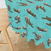 Sea Otters - large scale