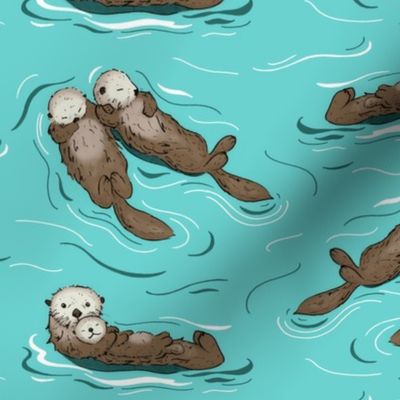 Sea Otters - large scale