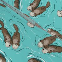 Sea Otters - large scale