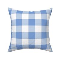 buffalo plaid cornflower blue and white 2"