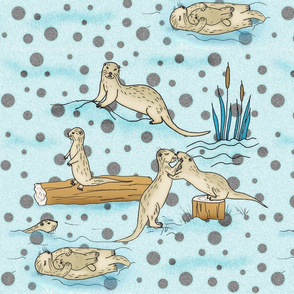 Otters and dots