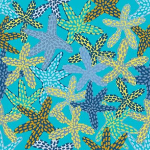 Starfishes Galore (scuba blue) N2