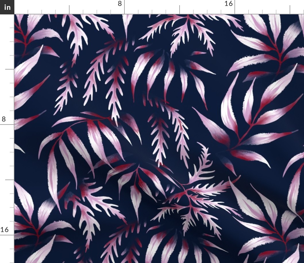 Brooklyn Forest - Orchid / Navy