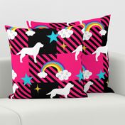 Labrador Retriever Pink Buffalo Plaid Large