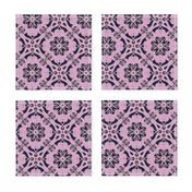 Orchid Navy Interlace