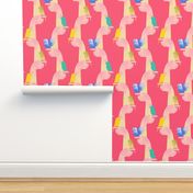 Budgies on fingers fabric