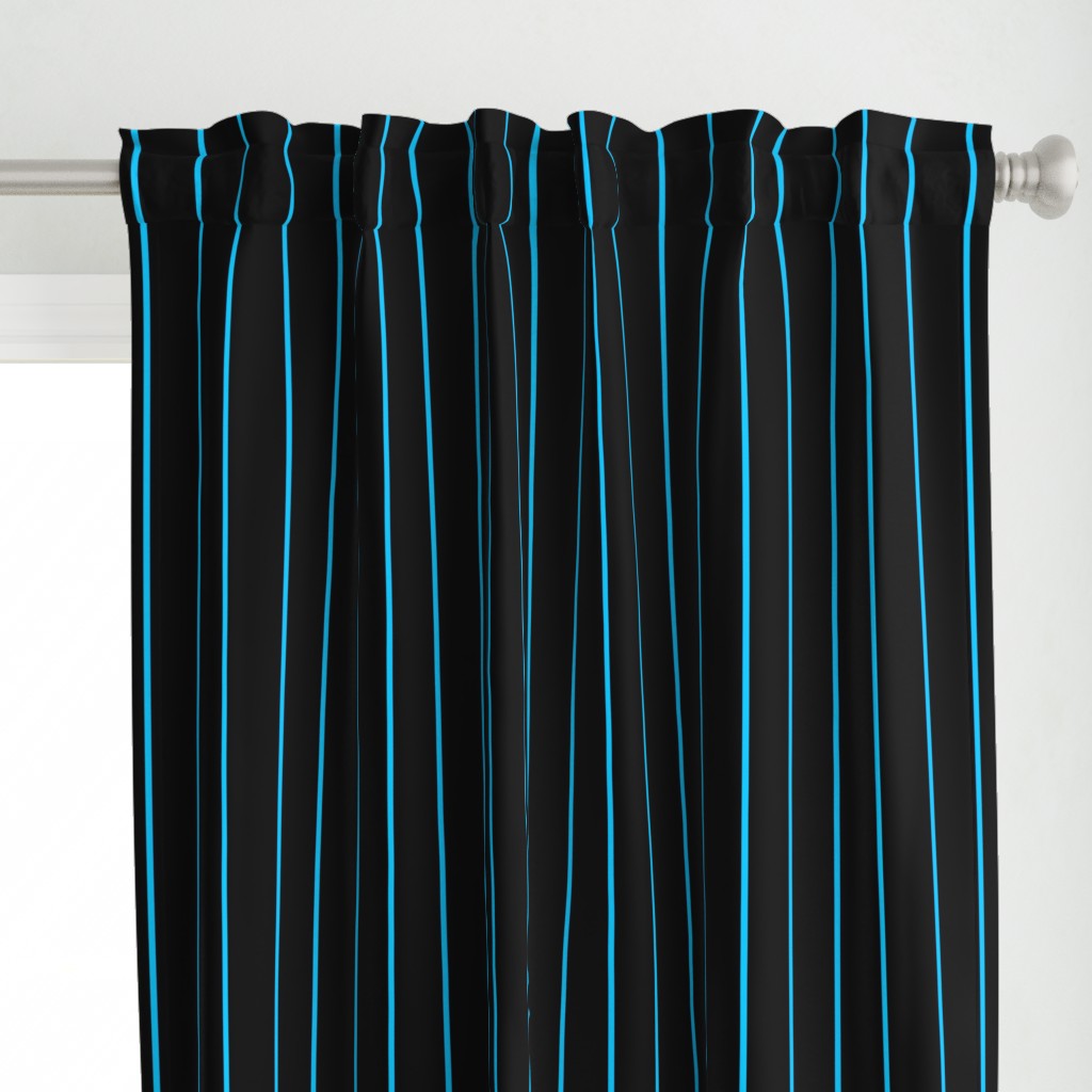 Neon Blue Pinstripes