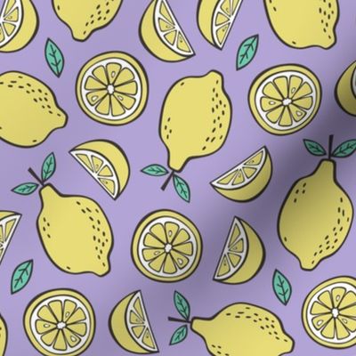 Lemon Citrus on Lavender Purpel