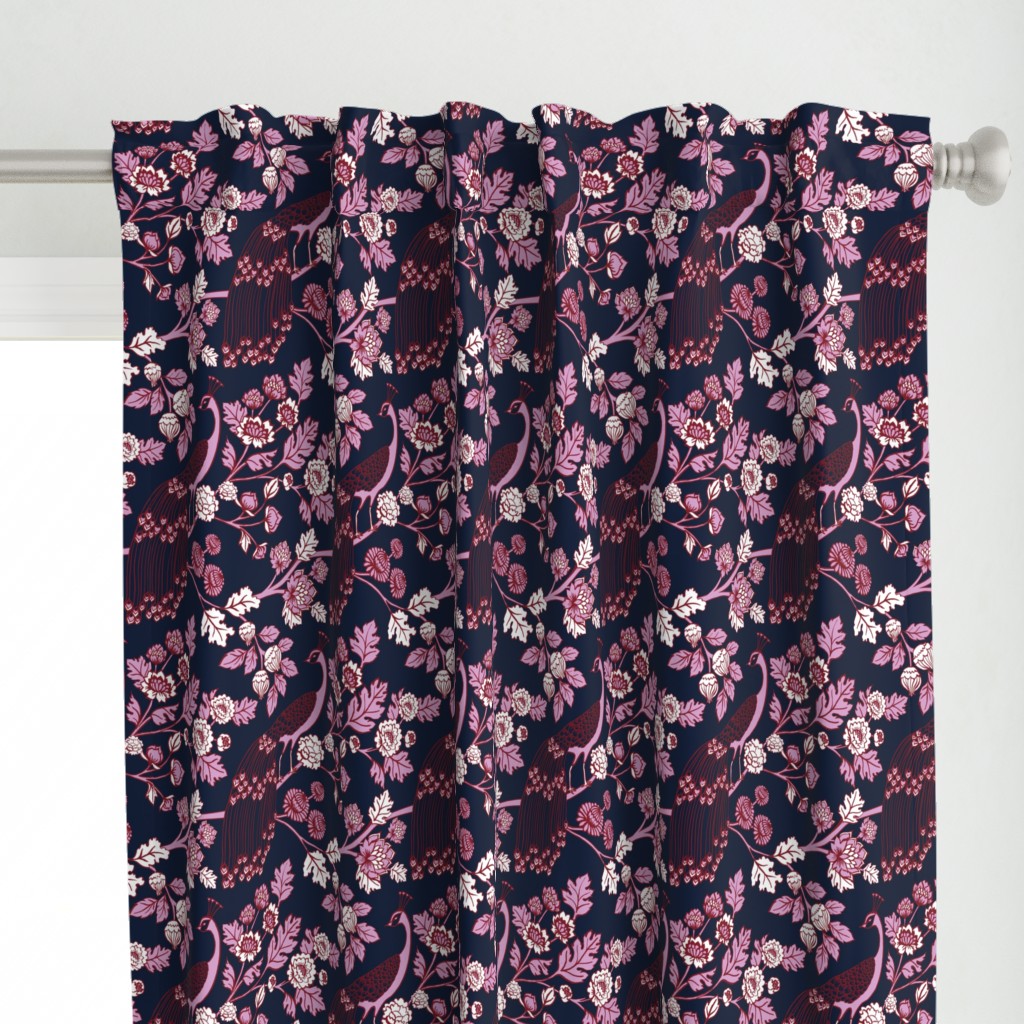 Peacock Garden {Navy/Orchid}