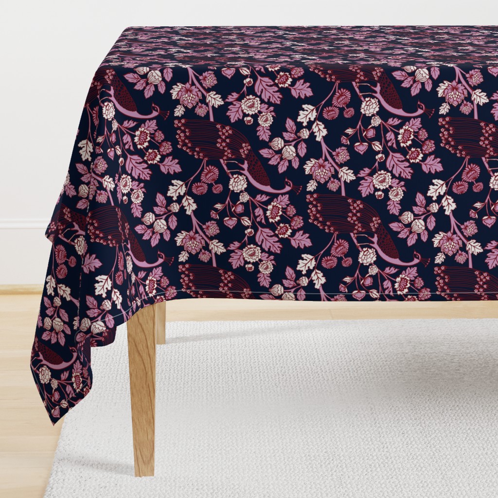 Peacock Garden {Navy/Orchid}