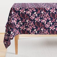 Peacock Garden {Navy/Orchid}