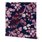 Peacock Garden {Navy/Orchid}