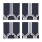 Art Deco Arcades (Maritime Blue)