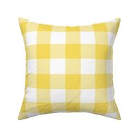 buffalo plaid butter yellow and white 2"