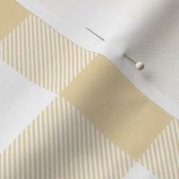 buffalo plaid creamy banana and white 2"