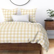 buffalo plaid creamy banana and white 2"