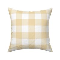 buffalo plaid creamy banana and white 2"