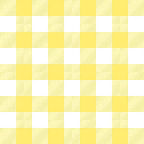 Checkered Yellow Plaid Fabric, Wallpaper and Home Decor | Spoonflower